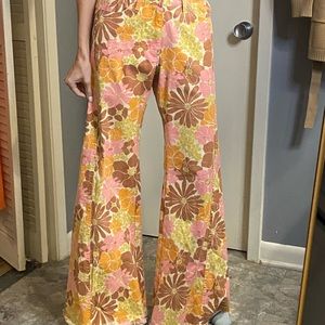 Show me your Mumu floral low rise bell bottoms flares